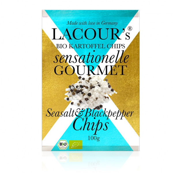 Gourmet Bio Kartoffelchips - Seasalt & Blackpepper Chips - Aktionspreis!